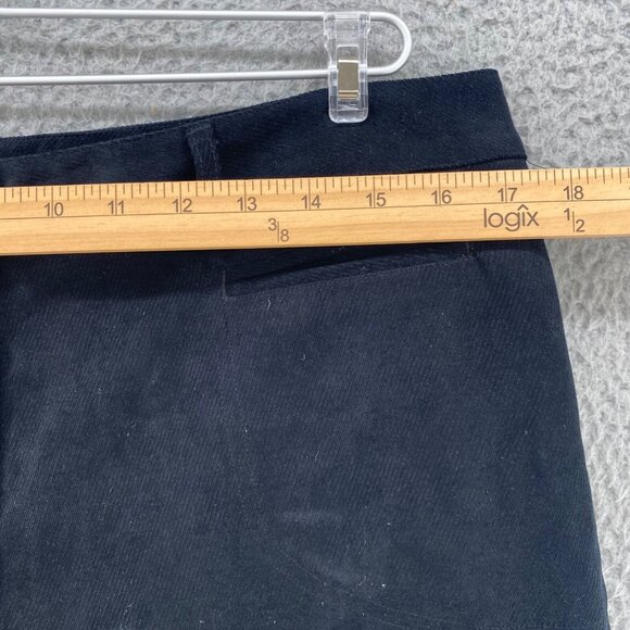 Chicos Pants Womens 2.5 US 14R Black Wide Leg Pockets Brushed Office Career Work - Picture 8 of 12